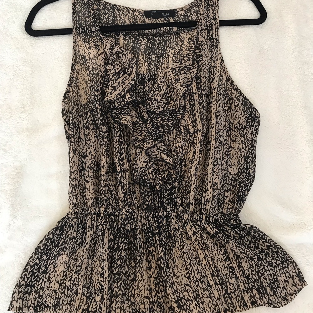 Black and Tan tank top